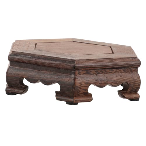 SOLUSTRE Hexagonaler Holz Deko Ständer aus Robustem Hartholz Eleganter Vase und Pflanzenhalter für Innenbereiche Stabiler Holzsockel für Tischdekorationen und Handgefertigte Kunstobjekte SOLUSTRE Hexagonaler Holz Deko Ständer aus Robustem Hartholz Eleganter Vase und Pflanzenhalter für Innenbereiche Stabiler Holzsockel für Tischdekorationen und Handgefertigte Kunstobjekte von SOLUSTRE