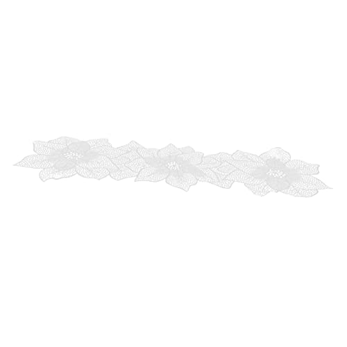 SOLUSTRE Platzsets Hohles Blumenmuster PVC Tischläufer rutschfest für Esstische Hitzebeständig Dekorative Tischdekoration 1 Stück von SOLUSTRE