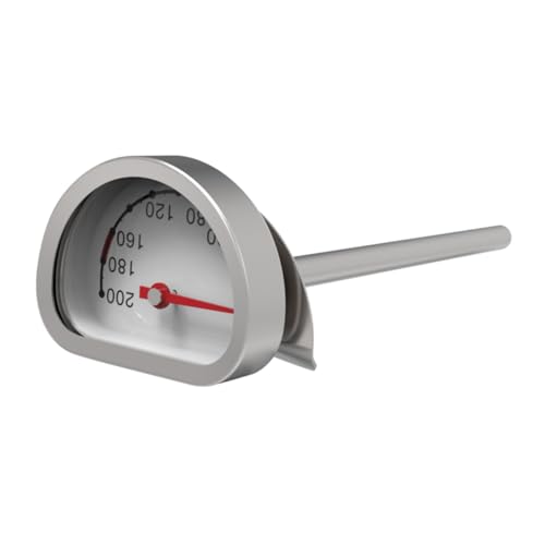 SOLUSTRE Hochpräzises Öltemperaturmessgerät Edelstahl Küchenthermometer Hitzebeständig für Fritteuse Kochen Haushalt Kompakt Leicht zu Verwenden von SOLUSTRE