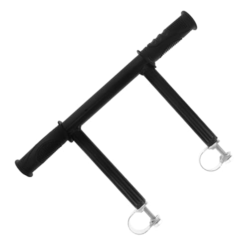 SOLUSTRE Höhere Handläufe Kinderwagengriff für Kleinkinder zum Halten Kinderwagen Armlehne Kinderwagengriffverlängerung Lenkerverlängerung Rostfreier Stahl Black von SOLUSTRE