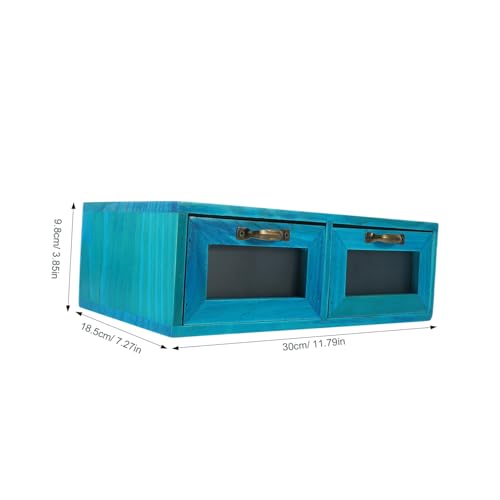 SOLUSTRE Holz Aufbewahrungsbox mit Desktop Organizer für Kosmetik und Schmuck Vintage Mediterraner Stil Großer Dresser Sundries Organizer für Büro und Zuhause SOLUSTRE Holz Aufbewahrungsbox mit Desktop Organizer für Kosmetik und Schmuck Vintage Mediterraner Stil Großer Dresser Sundries Organizer für Büro und Zuhause von SOLUSTRE