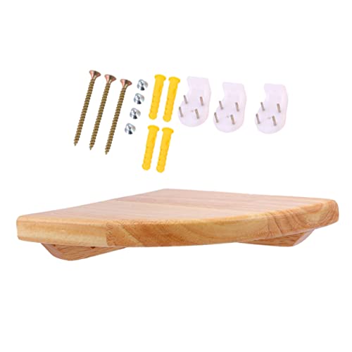 SOLUSTRE Holz Corner Wall Shelf Eckregal Radius Floating Bookshelf aus Robustem Holz Wandmontiertes Wandregal für Badezimmer Küche Schlafzimmer Einfache Installation Langlebig und Praktisch SOLUSTRE Holz Corner Wall Shelf Eckregal Radius Floating Bookshelf aus Robustem Holz Wandmontiertes Wandregal für Badezimmer Küche Schlafzimmer Einfache Installation Langlebig und Praktisch von SOLUSTRE