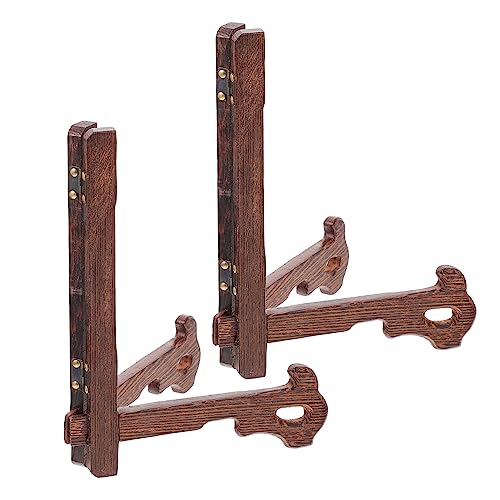 SOLUSTRE Holz Display Ständer für Teller Multifunktionaler Vintage Platte Halter Stabiles Haushaltsregal zur Präsentation und Tabletts Geeignet für Wohnzimmer und Büro SOLUSTRE Holz Display Ständer für Teller Multifunktionaler Vintage Platte Halter Stabiles Haushaltsregal zur Präsentation und Tabletts Geeignet für Wohnzimmer und Büro von SOLUSTRE