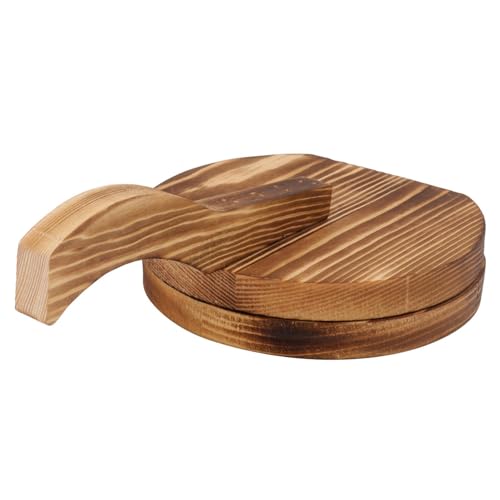 SOLUSTRE Holz Dumpling Maker Teigformer Rundes Teigtaschen Modell aus Lebensmittelechtem Holz Gesund Fein Verarbeitet Komfortabel Praktisches Küchenutensil für Manuelle Zubereitung zu von SOLUSTRE