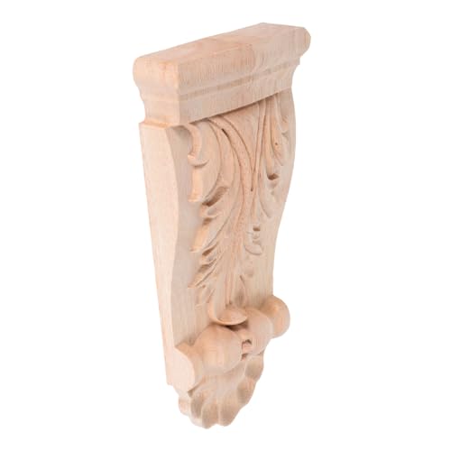 SOLUSTRE Holz Geschnitzte Eckapplikation Unlackierte Holzkonsole Dekorative Massivholz Säulenverzierung Für Möbel Tür Schrank Raum Stilvolle Holzdeko Zum Aufhängen SOLUSTRE Holz Geschnitzte Eckapplikation Unlackierte Holzkonsole Dekorative Massivholz Säulenverzierung Für Möbel Tür Schrank Raum Stilvolle Holzdeko Zum Aufhängen von SOLUSTRE