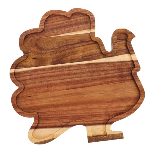 SOLUSTRE Holz Servierplatte Thanksgiving Truthahn Form Handgefertigt mit Filigranen Details Robustes Tablett für Familienessen Party Obst Charcuterie Herbstliche Tischdekoration SOLUSTRE Holz Servierplatte Thanksgiving Truthahn Form Handgefertigt mit Filigranen Details Robustes Tablett für Familienessen Party Obst Charcuterie Herbstliche Tischdekoration von SOLUSTRE