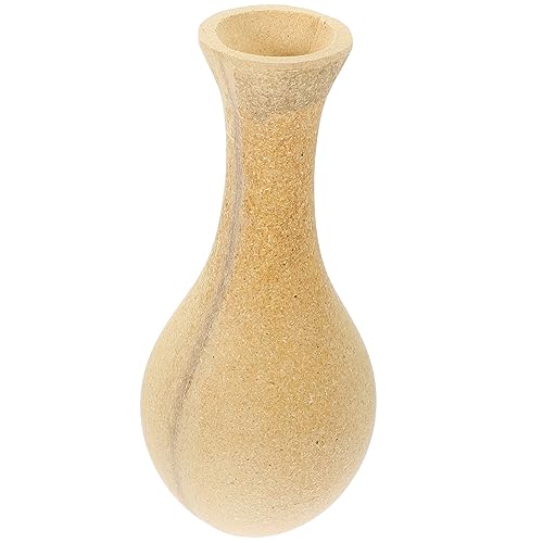 SOLUSTRE Holz Vase DIY Dekorative Blume Halterung Vintage Graffiti Blumenflasche für Tischdeko Kleine Rustikale Vase für Esszimmer und Büro für Frische und SOLUSTRE Holz Vase DIY Dekorative Blume Halterung Vintage Graffiti Blumenflasche für Tischdeko Kleine Rustikale Vase für Esszimmer und Büro für Frische und von SOLUSTRE