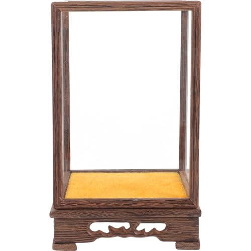 SOLUSTRE Holz Vitrine für Sammlerstücke Staubdichter Displaykasten für Figuren für Wohnzimmer Kinderzimmer Büro für DIY und Kunstobjekte SOLUSTRE Holz Vitrine für Sammlerstücke Staubdichter Displaykasten für Figuren für Wohnzimmer Kinderzimmer Büro für DIY und Kunstobjekte von SOLUSTRE