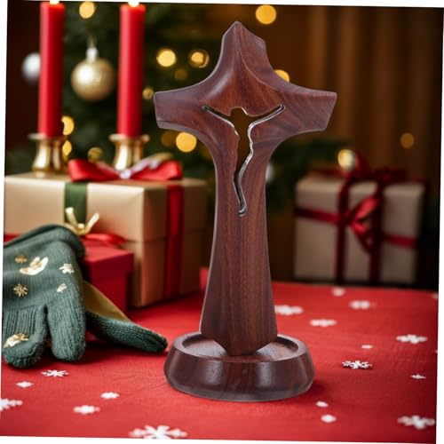 SOLUSTRE Holzkreuz Für Tischdekoration Rustikales Kleines Kreuz Aus Robustem Holz Für Bastelprojekte Baptismus Und Kommunion Elegante Und Tragbare Religiöse Dekoration Für Gebet Und Mediati SOLUSTRE Holzkreuz Für Tischdekoration Rustikales Kleines Kreuz Aus Robustem Holz Für Bastelprojekte Baptismus Und Kommunion Elegante Und Tragbare Religiöse Dekoration Für Gebet Und Mediati von SOLUSTRE