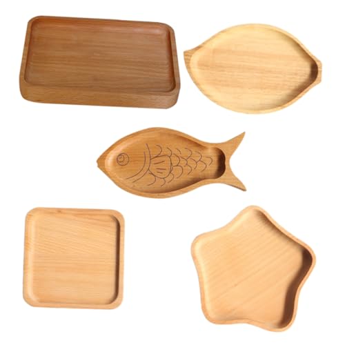 SOLUSTRE Holzservierplatte aus Natürlichem Buchenholz Quadratisches Snacktablett Multifunktionales Obst und Brotteller für Sicher und SOLUSTRE Holzservierplatte aus Natürlichem Buchenholz Quadratisches Snacktablett Multifunktionales Obst und Brotteller für Sicher und von SOLUSTRE