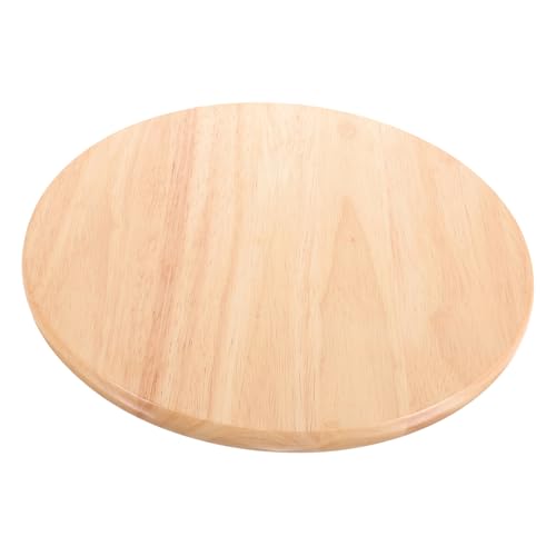 SOLUSTRE Holzstuhl Ersatzsitz Runde Holzsitzplatte für Bistro und Barhocker Robuster Runder Hocker aus Massivem Holz Durchmesser für Garten und Büro Langlebig und Einfache Montage von SOLUSTRE