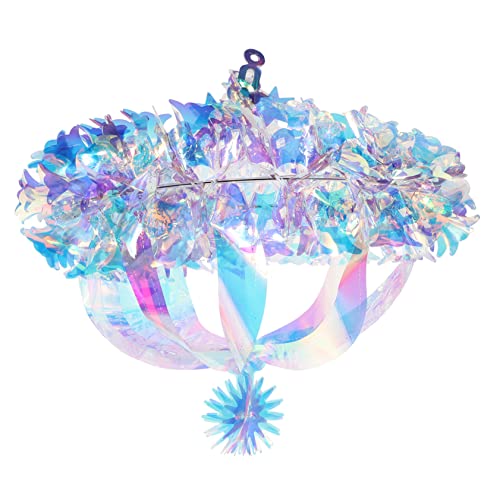 SOLUSTRE Iridescent Hängedekoration für Decke Regenbogenfolie Ornament für Hochzeiten Geburtstagsfeiern und Romantische Anlässe Einfache Anbringung und Festliche von SOLUSTRE