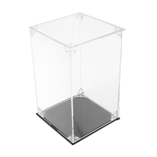 SOLUSTRE Kasten Transparente Vitrine Speicher Anzeigen Display-aufbewahrungskoffer Klar Löschen Sie Die Anzeige Aufbewahrung Von Actionfiguren Übersichtliche Displayaufbewahrung Black Acryl von SOLUSTRE