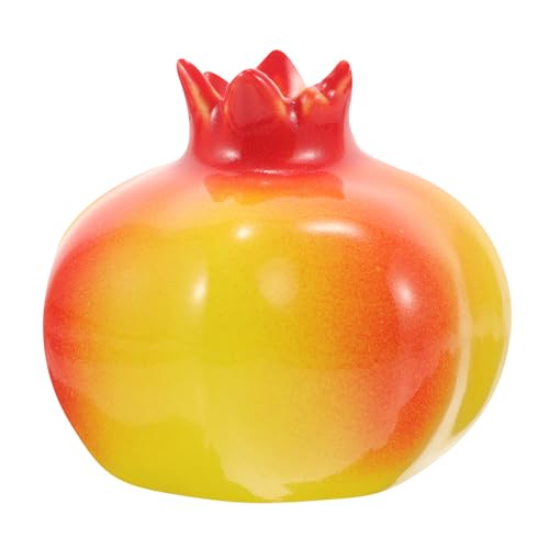 SOLUSTRE Keramik Granatapfel Vase Hydroponisch Dekorativ für Schreibtisch Wohnzimmer Büro Moderne Blumen Blumenvase Tischdeko Geschenkidee von SOLUSTRE
