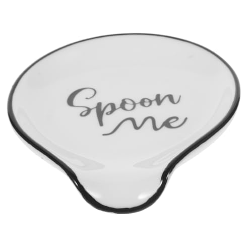 SOLUSTRE Keramik Löffelablage mit Elegantem Design Hitzebeständig und Multifunktional Geeignet für Kochlöffel Spatel und Zangen Praktische Küchenhilfe für Herd und Arbeitsfläche von SOLUSTRE