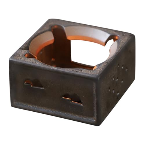 SOLUSTRE Keramik Teekannenwärmer Vintage Stövchen mit Warmhaltefunktion Stabiles Porzellan für Haushalt Hitzebeständig und Sicher als Geschenk für Teeliebhaber ohne Kerze von SOLUSTRE