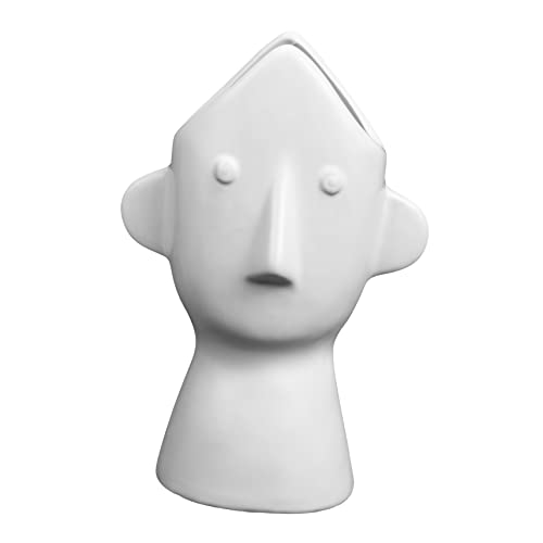 SOLUSTRE Keramikvase Abstraktes Menschliches Gesicht Kreative Deko Vase für Trockenblumen und Blumenarrangements Stilvolle Wohnraumdekoration Verarbeitet Geschenkidee SOLUSTRE Keramikvase Abstraktes Menschliches Gesicht Kreative Deko Vase für Trockenblumen und Blumenarrangements Stilvolle Wohnraumdekoration Verarbeitet Geschenkidee von SOLUSTRE