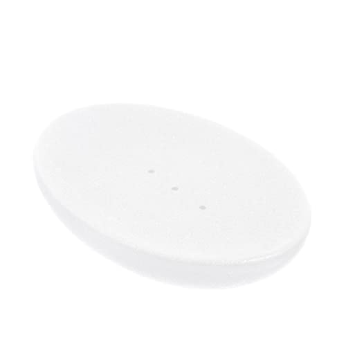 SOLUSTRE Keramische Seifenschale Weiß Design Rutschfester Seifenhalter für Badezimmer und Küche Effektive Wasserableitung Langlebig und Praktisch von SOLUSTRE
