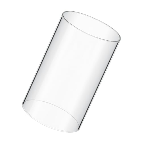 SOLUSTRE Kerzenschirm Lampenschirm Abdeckung modern Ersatz Säule Outdoor kerzenhalter Innenraum Beleuchtung Austausch von Hurricane-Glas Hurrikan aus klarem Glas Hurrikan-Brille Transparent von SOLUSTRE