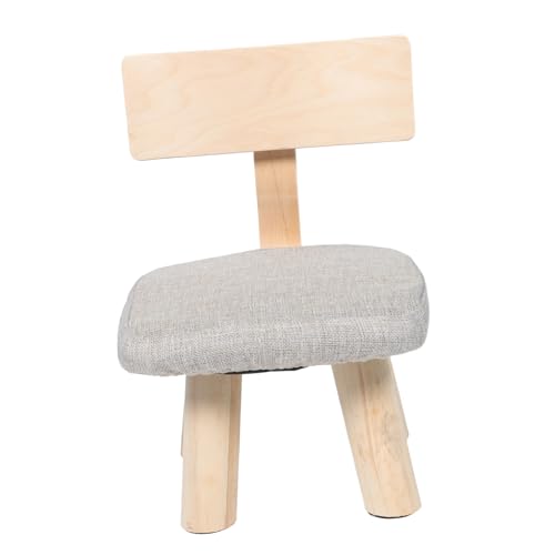 SOLUSTRE Hocker Für Junge Mädchen Mit Rückenlehne Möbel Sitzhocker Kinderhocker Mit Fallschutz Glatte Oberfläche Praktisch Für Lernen Und Essen von SOLUSTRE