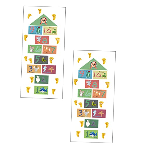 SOLUSTRE Kinderzimmer Cartoon Bodenaufkleber Selbstklebende Hopscotch Sticker Rutschfest Dekorationsspiel für Kindergarten Flur Spielzimmer SOLUSTRE Kinderzimmer Cartoon Bodenaufkleber Selbstklebende Hopscotch Sticker Rutschfest Dekorationsspiel für Kindergarten Flur Spielzimmer von SOLUSTRE