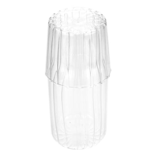 SOLUSTRE Klarer Kaltwasserkrug mit Becher Set Hochborosilikatglas Auslaufsicher für Kalte Getränke Milch und Eistee für Zuhause oder Partys Deckel SOLUSTRE Klarer Kaltwasserkrug mit Becher Set Hochborosilikatglas Auslaufsicher für Kalte Getränke Milch und Eistee für Zuhause oder Partys Deckel von SOLUSTRE