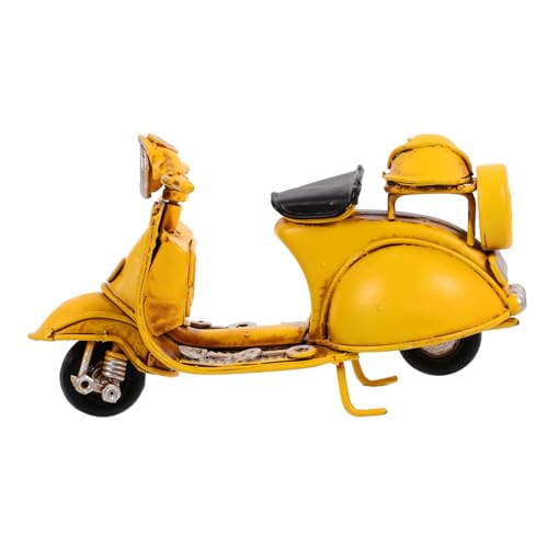 Klassisches Metall Motorradmodell Vintage Tischdekoration Perfektes für Motorradliebhaber Langlebiges Design für Stilvolle Heimdekoration von SOLUSTRE