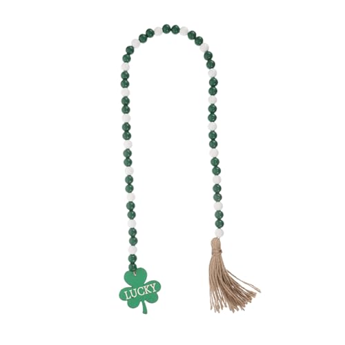 SOLUSTRE Kleeblatt Holzperlenkette Quastenperlengirlande St. Patrick's Day Holzperle Bauernhaus- Zum St. Patrick's Day St. Patrick's Day Girlandenanhänger Green Hölzern SOLUSTRE Kleeblatt Holzperlenkette Quastenperlengirlande St. Patrick's Day Holzperle Bauernhaus- Zum St. Patrick's Day St. Patrick's Day Girlandenanhänger Green Hölzern von SOLUSTRE