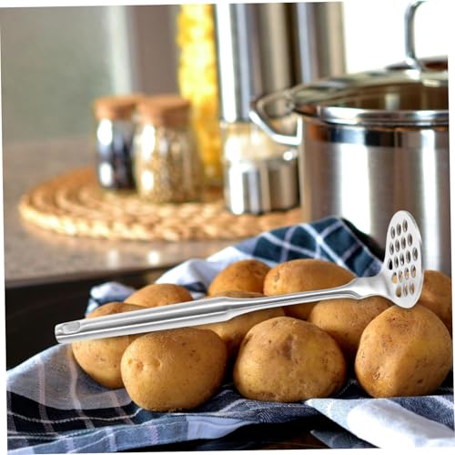 SOLUSTRE Kleiner Kartoffelstampfer aus Edelstahl Tragbares Küchenwerkzeug zum Einfachen Zerdrücken von Kartoffeln Avocado Fleisch und Gemüse Leicht zu Reinigen für Babybrei und Vielseitige von SOLUSTRE