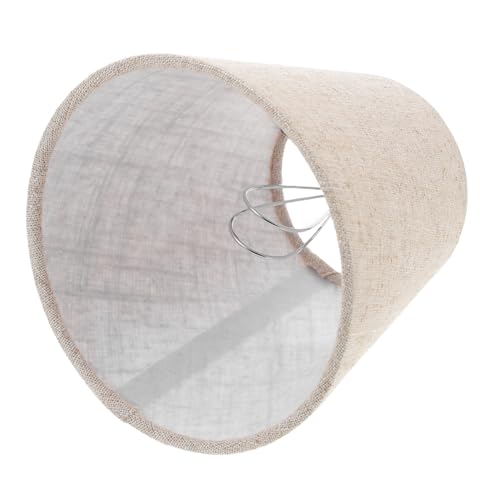 SOLUSTRE Kleiner Lampenschirm aus Leinen mit Clip Ersatz Lampenschirm für Stehlampe Modernes Design Leicht zu Installieren Geeignet für Glühbirnen Dekorative Tisch und Bodenlampe von SOLUSTRE