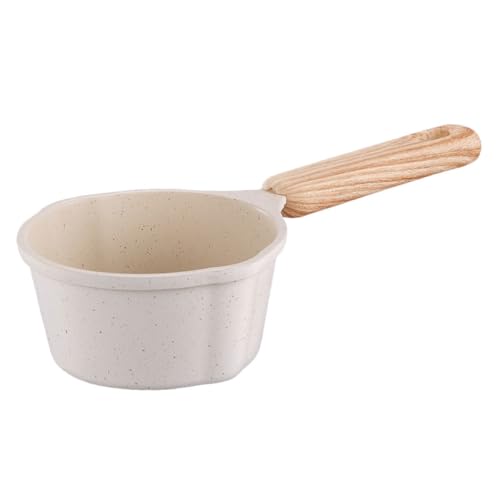 SOLUSTRE Kleiner mit Ausgießer und Holzgriff Milchschmelztopf Dickwandiger Butter schmelzbehälter Vielseitiger Küchenkleintopf für Öl Butter SOLUSTRE Kleiner mit Ausgießer und Holzgriff Milchschmelztopf Dickwandiger Butter schmelzbehälter Vielseitiger Küchenkleintopf für Öl Butter von SOLUSTRE
