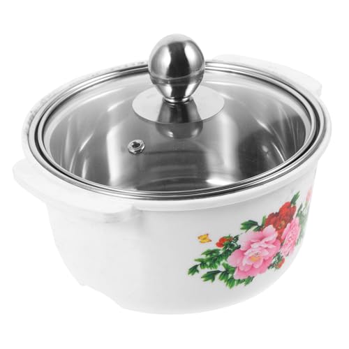 SOLUSTRE Kochtopf mit Deckel Kleiner Suppentopf mit Hitzeschutz Platzsparend und Robust Gleichmäßige Wärmeverteilung für Einzelpersonen und Induktionsherde von SOLUSTRE