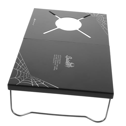 SOLUSTRE Kompakter Faltbarer Campingtisch aus Stabilem Edelstahl Leichter Klappbarer Grill und Picknicktisch für Outdoor Reise Strand Barbecue und Camping Tragbar und Platzsparend von SOLUSTRE