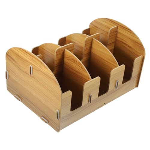 SOLUSTRE Kompakter Holz Becherhalter für Pappbecher Kaffeeservice Organizer für Theke Küchenregal Platzsparender Langlebiger Cup Organizer für Büro Hotel Frühstücksbereich von SOLUSTRE