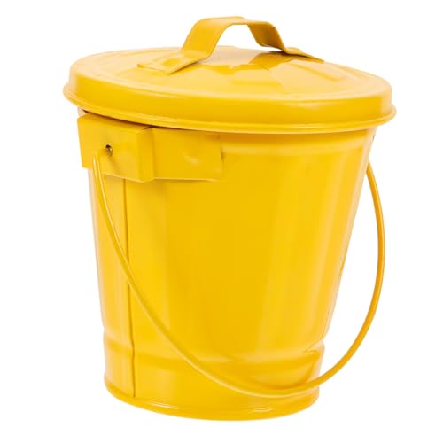 SOLUSTRE Kompakter Mini-mülleimer aus Metall mit Deckel und Griff Kleiner Tisch-abfalleimer für Büro Badezimmer und Wohnräume Platzsparend und Langlebig für Schreibtisch und Theke SOLUSTRE Kompakter Mini-mülleimer aus Metall mit Deckel und Griff Kleiner Tisch-abfalleimer für Büro Badezimmer und Wohnräume Platzsparend und Langlebig für Schreibtisch und Theke von SOLUSTRE