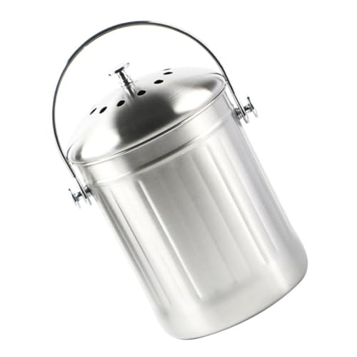 SOLUSTRE Kompostbehälter mit Deckel Geruchsdicht Kleiner Küchenmülleimer für Innenbereich als Home Composter zur Organischen Abfalllagerung von SOLUSTRE