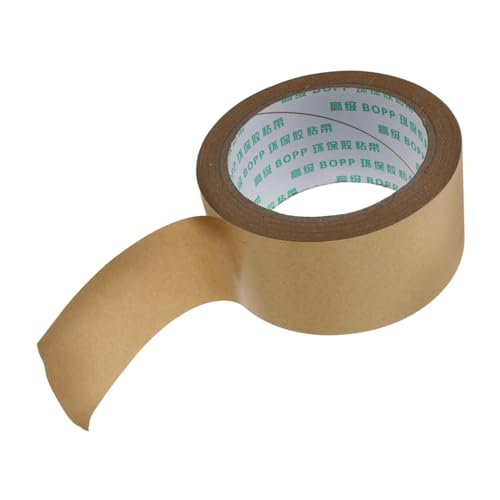 SOLUSTRE Kraftpapier Klebeband Stark Haftendes Packband Wetterfest Vielseitig für Verpackung Kartonversiegelung und Bilderrahmen Braun Umweltfreundliches Papierklebeband von SOLUSTRE