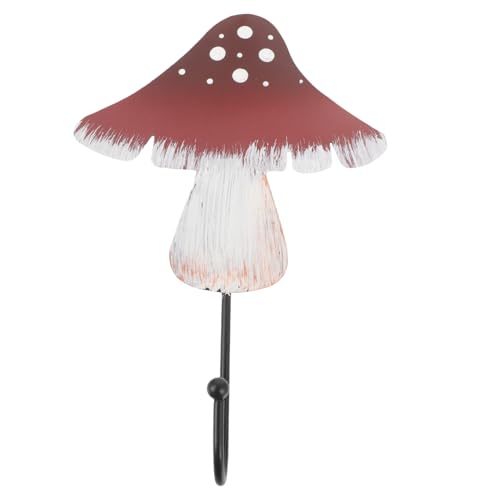 SOLUSTRE Kreativer Pilz Wandhaken aus Metall Selbstklebend Hohe Haltekraft Vielseitig für Schlüssel Handtücher Mäntel Taschen Dekorativer Huthaken für Bad Küche Flur Braun SOLUSTRE Kreativer Pilz Wandhaken aus Metall Selbstklebend Hohe Haltekraft Vielseitig für Schlüssel Handtücher Mäntel Taschen Dekorativer Huthaken für Bad Küche Flur Braun von SOLUSTRE
