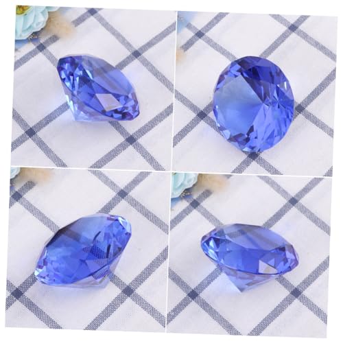 SOLUSTRE Kristall Diamant Deko Ornament Blau Hochzeit Tischdekoration Kunststein Kunstdiamant für Zuhause Feier Party von SOLUSTRE