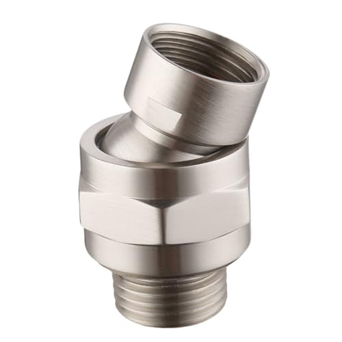 SOLUSTRE Kupfer Duschkopf Verbinder Split Mouth Adapter Drehbar Sprühkopf Anschluss Badezimmer Zubehör Langlebig Installieren Schwenkbar für Flexiblen Duschkomfort Schokoladenfarbe von SOLUSTRE