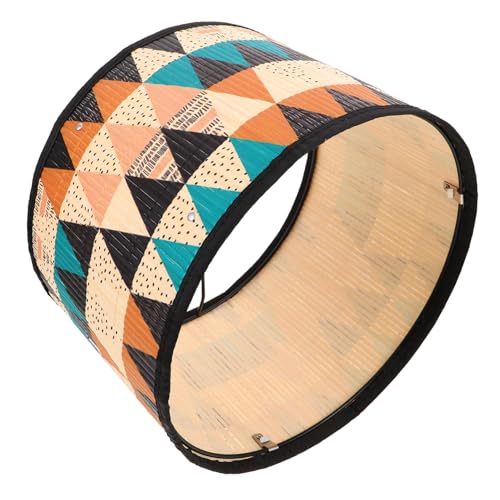 SOLUSTRE Lampentisch Hotel Home Retro Ring Gewebter Schirm Und Büro Cm Trommel Musterboden Für Lampenschirm Schreibtisch Deckenlampen Restaurant Loch Hängend Rustikal Geometrisch Vintage von SOLUSTRE