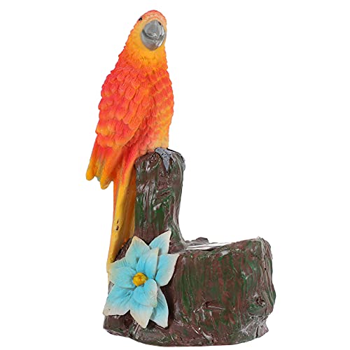 SOLUSTRE Landschaftslicht Vogel Solarleuchte Harz Papagei Dekofigur Kunstharz Garten Ornament Tier Solarlampe Rasen Beleuchtung Rasen Terrasse Landschaft Lampe Party Dekoration von SOLUSTRE