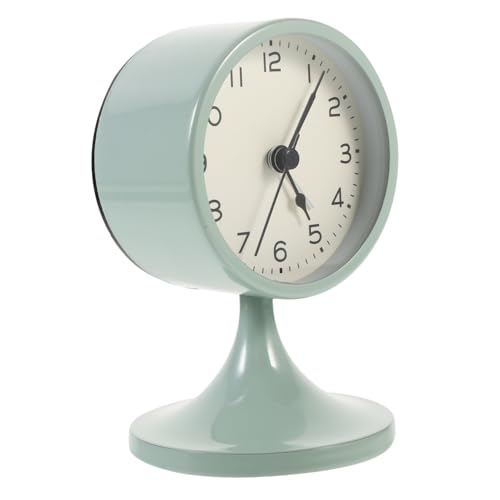 SOLUSTRE Leiser Retro Wecker Analog mit Präzisem Zeitmesser Batteriebetrieben Geräuschlos für Schlafzimmer Nachttisch Büro Stilvolle Grünblaue Metall Tischuhr im Skandinavischen Design SOLUSTRE Leiser Retro Wecker Analog mit Präzisem Zeitmesser Batteriebetrieben Geräuschlos für Schlafzimmer Nachttisch Büro Stilvolle Grünblaue Metall Tischuhr im Skandinavischen Design von SOLUSTRE