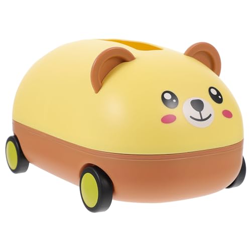 SOLUSTRE Lustiger Taschentuchspender im Cartoon Design Dekorative Tissue Box für Schreibtisch und Zuhause Praktischer Serviettenhalter Lemon Gelb für Büro und Wohnzimmer von SOLUSTRE