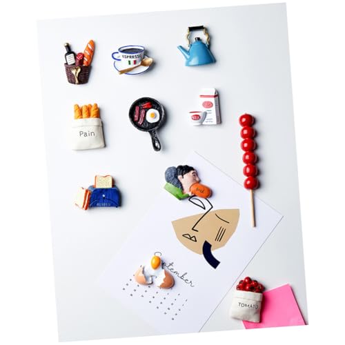 SOLUSTRE Magnetischer Kühlschranksticker Tomatenbeutel Cartoon Magnetische Nachrichtentafel Kühlschrank Dekoration Lustiges Refrige Ornament für Küche und Büro von SOLUSTRE