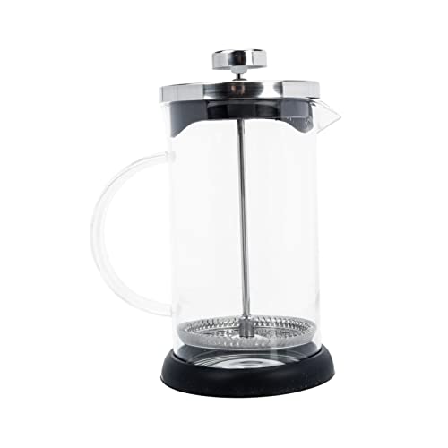 SOLUSTRE Manueller Milchglas Press Kaffeebereiter mit Deckel Praktischer Milchaufschäumer und Teebereiter für Schnellen Schaum für Zuhause und Unterwegs von SOLUSTRE