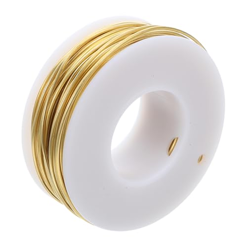 SOLUSTRE Messingdraht Spule Biegsam für Schmuckherstellung Perlenwickeln Basteldraht Vielseitig für DIY Projekte Floristik und Handwerk SOLUSTRE Messingdraht Spule Biegsam für Schmuckherstellung Perlenwickeln Basteldraht Vielseitig für DIY Projekte Floristik und Handwerk von SOLUSTRE