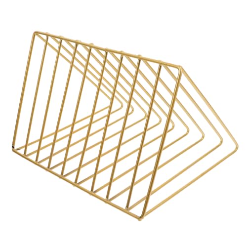 SOLUSTRE Metall Bücherhalter Dreieckiges Design Platzsparend Großer Desktop Organizer Regal für Bücher Akten Zeitschriften Multifunktional und für Büro und Zuhause SOLUSTRE Metall Bücherhalter Dreieckiges Design Platzsparend Großer Desktop Organizer Regal für Bücher Akten Zeitschriften Multifunktional und für Büro und Zuhause von SOLUSTRE