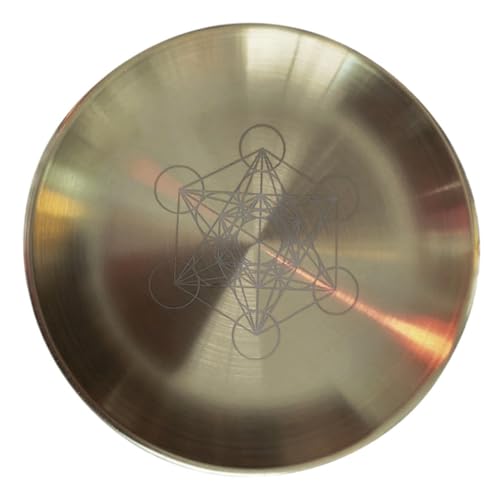 SOLUSTRE Metall Kerzenhalter Fünf Punkte Stern Langlebige Legierung Dekorative Kerzenplatte für Ritual Meditation Tarot Warmes Schlichtes Design Stabile Ausführung von SOLUSTRE
