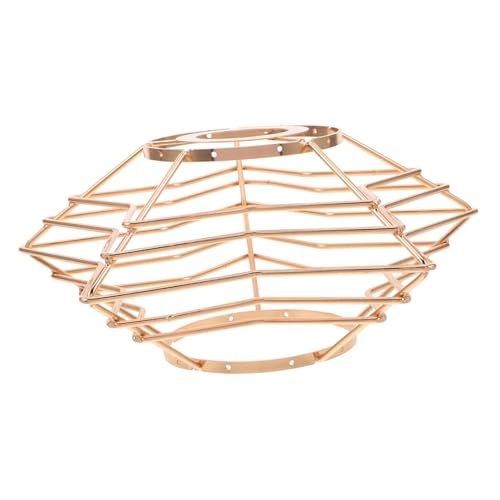 SOLUSTRE Metall Lampenschirm Lampenhalterung Sternform Drahtkäfig Deckenlampe DIY Lampenzubehör für Schlafzimmer Wohnzimmer Essbereich Robust Langlebig Einfache Montage von SOLUSTRE